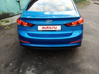 2017 Hyundai Elantra VI (AD), синий, 1020000 рублей, вид 2