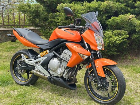 2007 Kawasaki ER-6N, оранжевый, 340000 рублей, вид 5