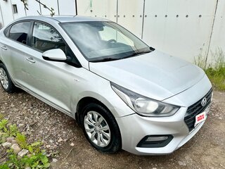 2018 Hyundai Solaris II, серебристый, 510000 рублей, вид 3