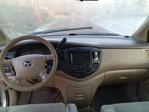 2002 Mazda MPV II (LW), золотистый, 325555 рублей - вид 7