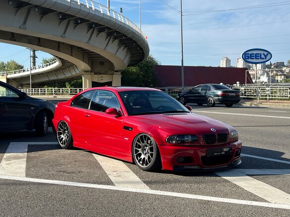 2003 BMW M3 III (E46), красный