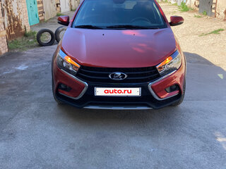 2017 Lada (ВАЗ) Vesta SW Cross I, красный, 1550000 рублей, вид 4