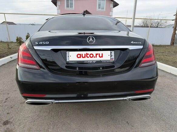 2018 Mercedes-Benz S-Класс 450 Long VI (W222, C217) Рестайлинг, чёрный, 3900000 рублей - вид 3