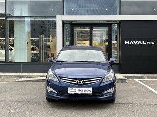 2014 Hyundai Solaris I Рестайлинг, синий, 899000 рублей, вид 2