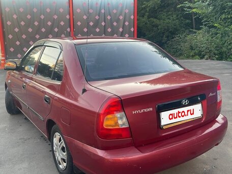2005 Hyundai Accent ТагАЗ II, красный, 200000 рублей, вид 5