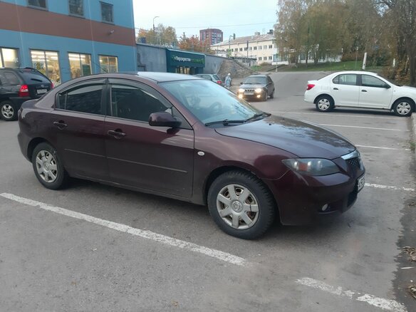 2007 Mazda 3 I (BK) Рестайлинг, фиолетовый, 450000 рублей - вид 2