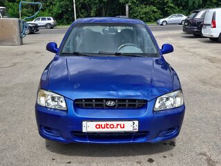 2003 Hyundai Accent ТагАЗ II, синий, 240000 рублей, вид 2