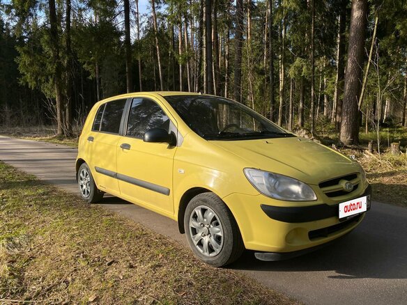 2005 Hyundai Getz I Рестайлинг, жёлтый, 310000 рублей - вид 2