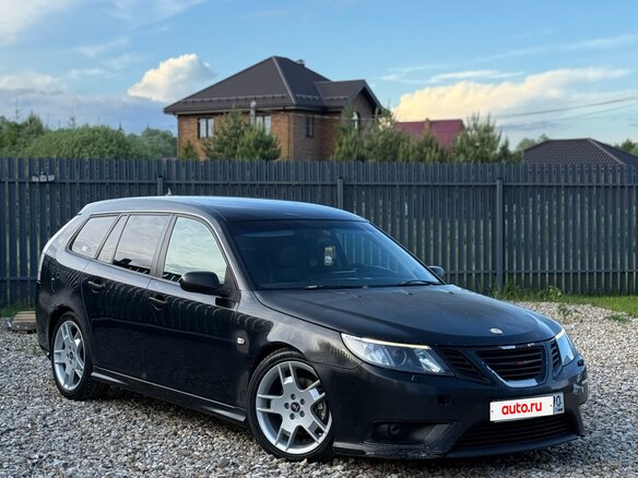 2007 Saab 9-3 II Рестайлинг, чёрный, 749999 рублей