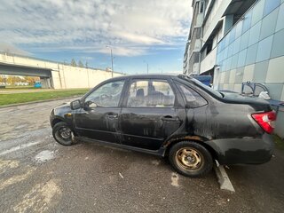 2012 Lada (ВАЗ) Granta I, чёрный, 142000 рублей, вид 3