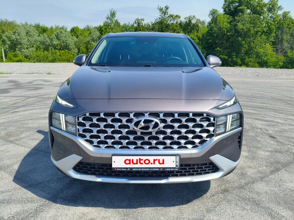 2021 Hyundai Santa Fe IV Рестайлинг, серый, 3900000 рублей - вид 3