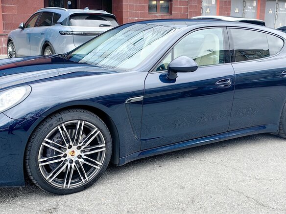 2015 Porsche Panamera 4 I Рестайлинг, синий, 3750000 рублей - вид 7