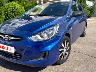 2012 Hyundai Solaris I, синий, 759000 рублей, вид 3