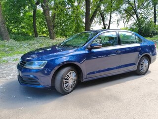 2015 Volkswagen Jetta VI Рестайлинг, синий, 795000 рублей, вид 1