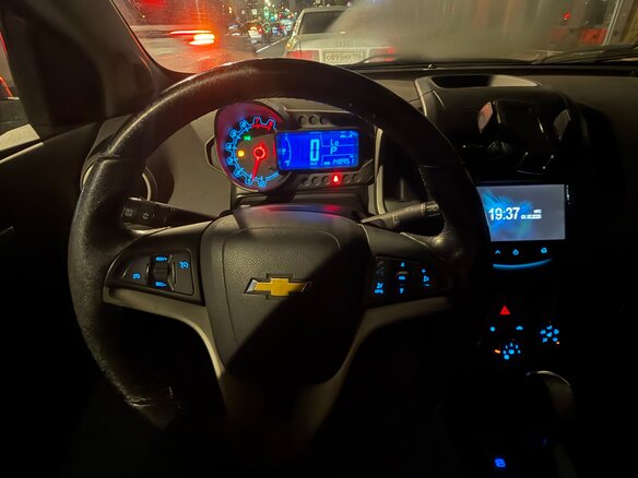 2014 Chevrolet Aveo II, синий - вид 4