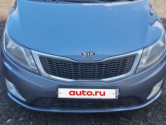 2012 Kia Rio 5-speed III, голубой, 750000 рублей - вид 1