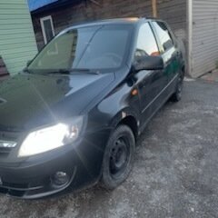 2012 Lada (ВАЗ) Granta I, чёрный, 180000 рублей, вид 2