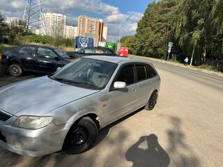 2001 Mazda Familia S-Familia S-Wagon VIII (BJ), серый, 235000 рублей, вид 2
