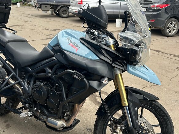 2013 Triumph Tiger 800, голубой, 610000 рублей - вид 17