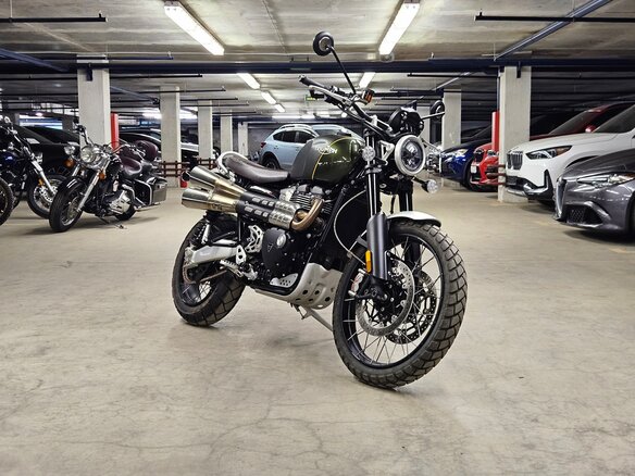 2020 Triumph Scrambler, зелёный, 1153134 рублей
