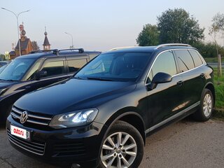 2012 Volkswagen Touareg II, чёрный, 2300000 рублей, вид 2