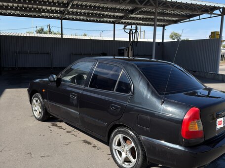 2007 Hyundai Accent ТагАЗ II, чёрный, 350000 рублей, вид 5