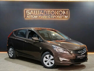 2015 Hyundai Solaris I Рестайлинг, коричневый, 1120000 рублей, вид 3