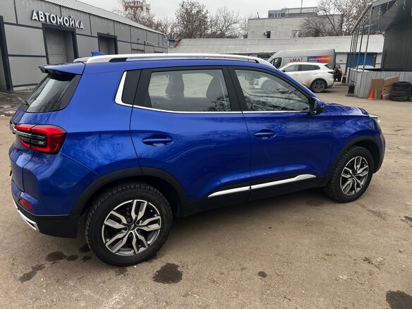 2022 Chery Tiggo 4 I Рестайлинг, синий, 960000 рублей - вид 4