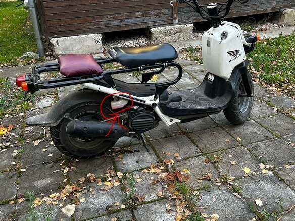 2004 Honda Zoomer, чёрный, 80000 рублей - вид 6