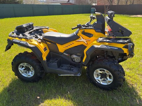 2013 BRP Can-Am Outlander MAX 500, жёлтый, 800000 рублей, вид 5