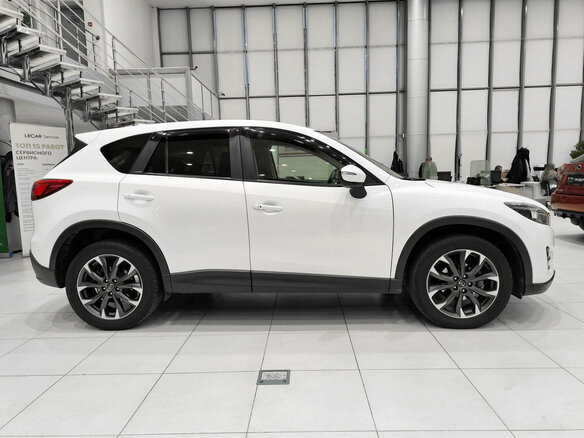 2015 Mazda CX-5 I Рестайлинг, белый, 2300000 рублей - вид 3