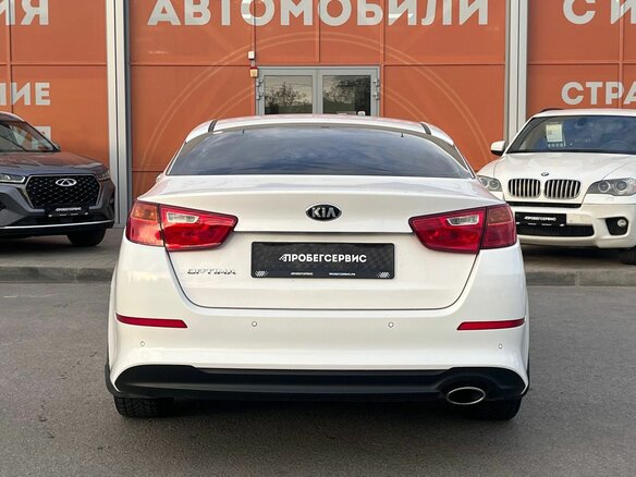 2015 Kia Optima III Рестайлинг, белый, 1240000 рублей - вид 6