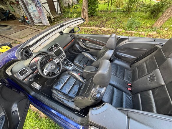 2007 Volkswagen Eos I, синий, 1100000 рублей - вид 20