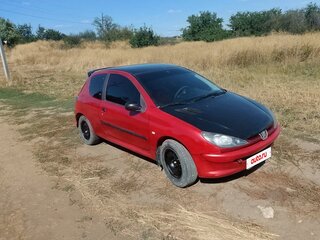 2003 Peugeot 206, пурпурный, 150000 рублей, вид 2