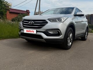 2018 Hyundai Santa Fe III Рестайлинг, серебристый, 2100000 рублей, вид 2