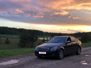 2008 Mercedes-Benz C-Класс 180 Kompressor III (W204), чёрный, 1150000 рублей, вид 1