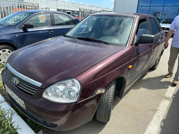 2009 Lada (ВАЗ) Priora I, красный, 179000 рублей