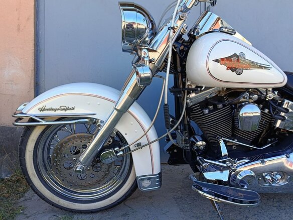1995 Harley-Davidson Heritage, белый, 850000 рублей - вид 16