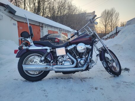 2001 Harley-Davidson Dyna Low Rider, пурпурный, 920000 рублей, вид 3
