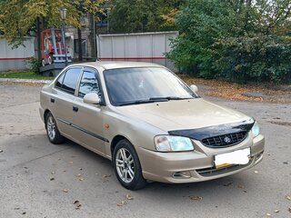 2005 Hyundai Accent ТагАЗ II, бежевый, 145000 рублей, вид 2