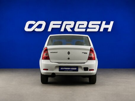 2013 Renault Logan I Рестайлинг, белый, 389123 рублей, вид 4