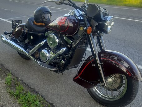 1999 Kawasaki VN1500 Vulcan, пурпурный, 380000 рублей, вид 5