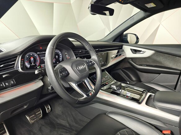 2019 Audi Q8 45 TDI I (4M), синий, 5509000 рублей - вид 18