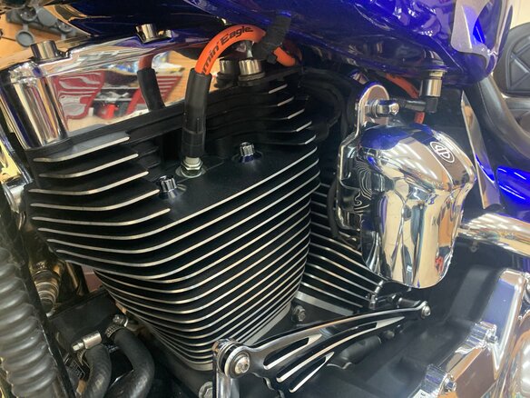 2008 Harley-Davidson Road King, синий, 1600000 рублей - вид 12