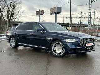 2019 Genesis G90 Limousine I Рестайлинг, синий, 5350000 рублей, вид 3