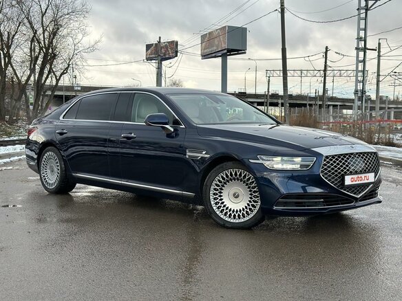 2019 Genesis G90 Limousine I Рестайлинг, синий, 5290000 рублей - вид 2