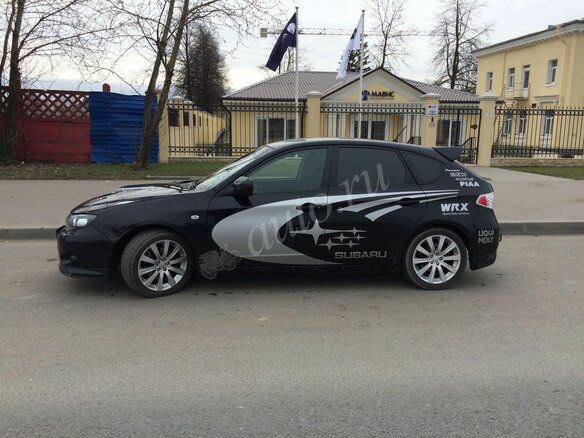 2008 Subaru Impreza WRX III, чёрный - вид 1