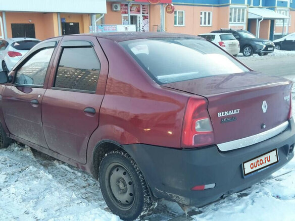 2012 Renault Logan I Рестайлинг, красный, 320000 рублей - вид 3