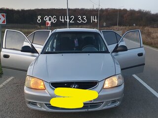 2006 Hyundai Accent ТагАЗ II, серебристый, 320000 рублей, вид 2