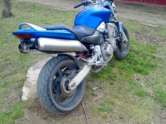 2002 Honda CB 900F Hornet, синий, 400000 рублей - вид 1